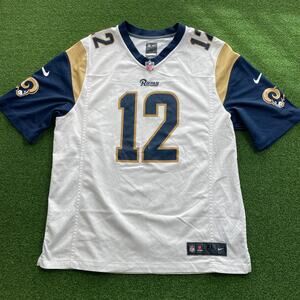 Nike Brandin Cooks #12 Los Angeles Rams NFL White Game Jersey Sz XL